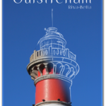 Montage photo du phare de Ouistreham dont une partie du phare est dessinée
